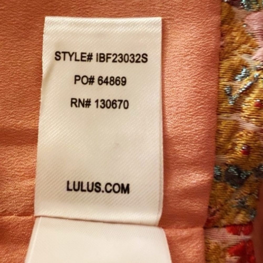 Lulus Ellarina 2 pc Dress - Metallic Jacquard Print (XS) - Picture 16 of 16